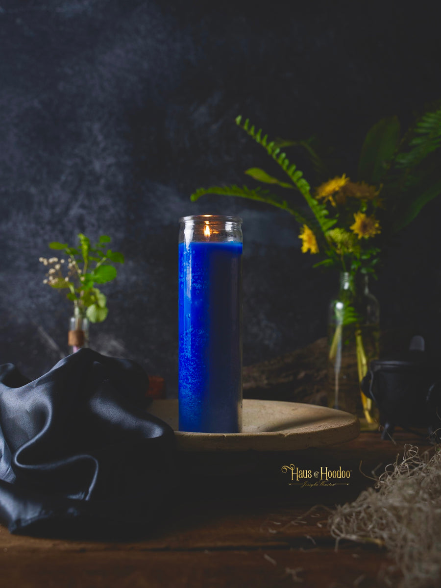 Blue 7 Day Candle Haus of Hoodoo