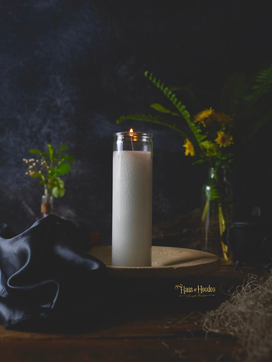 White 7 Day Candle Haus of Hoodoo