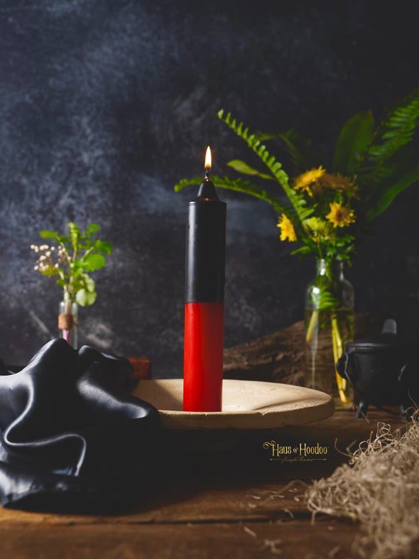 Black & Red Jumbo Candle