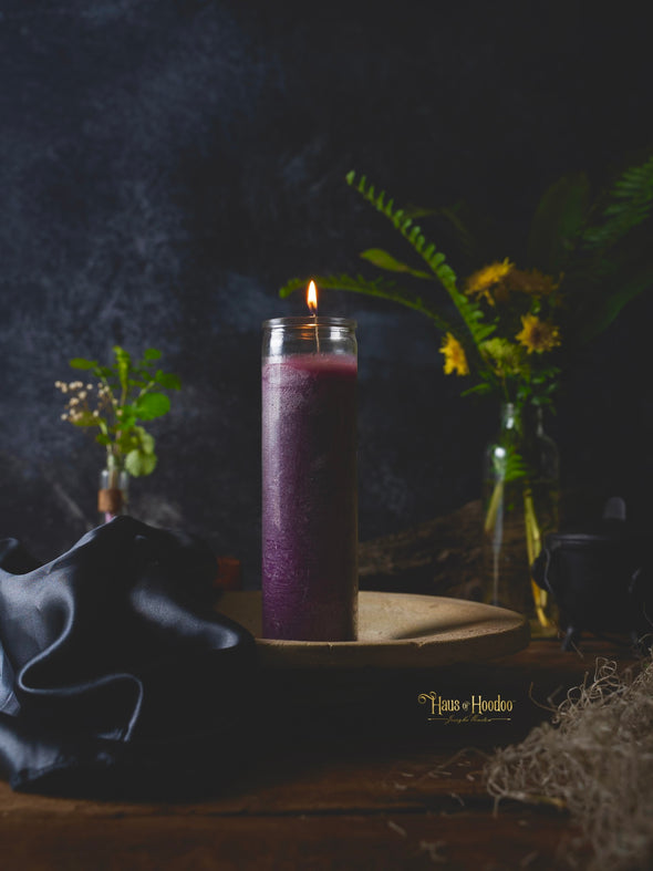 Purple 7 Day Candle