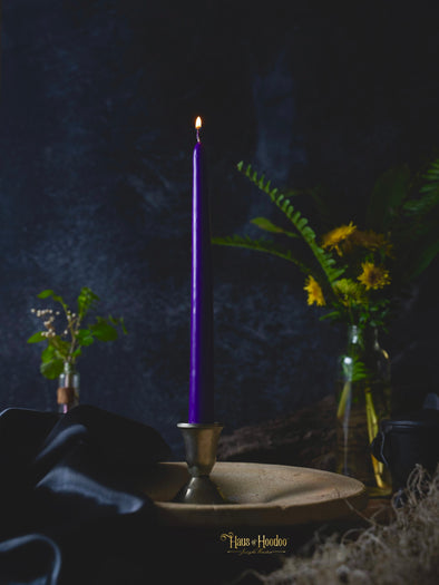 Purple Taper Candle