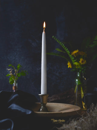 White Taper Candle