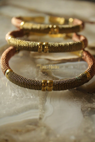 Brass & Copper Cuff "Prosperity" Bracelet