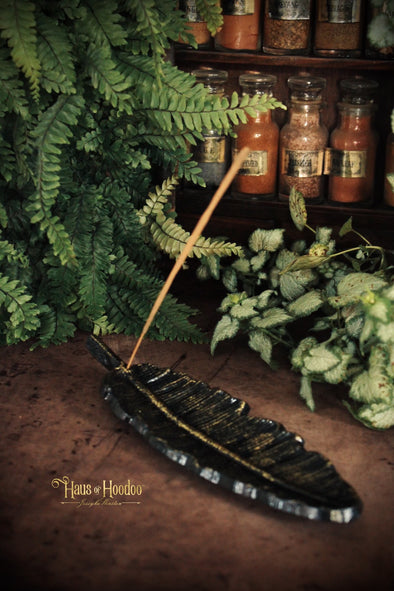 Small Feather Incense Stick Burner
