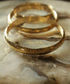Gold "Prosperity & Wealth" Bangle Bracelet