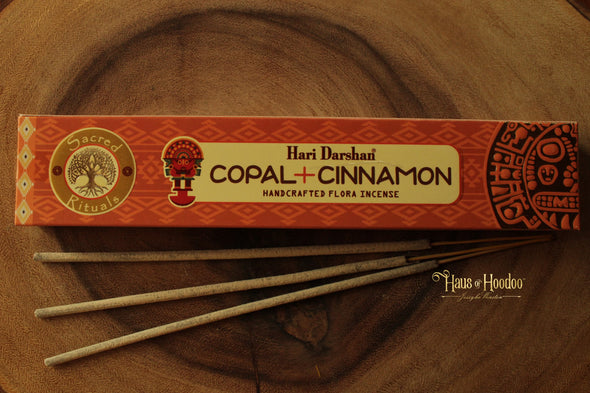 Hari Darshan Copal + Cinnamon Incense Sticks