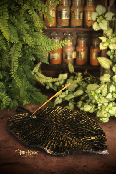 Large Leaf Incense Stick Burner