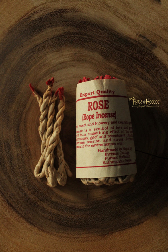 Tibetan Rope Incense - Rose