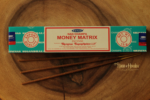 Satya Nag Champa Money Matrix Incense Sticks